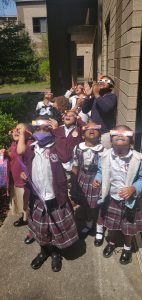 Philmore Academy for Science and Technology students outside