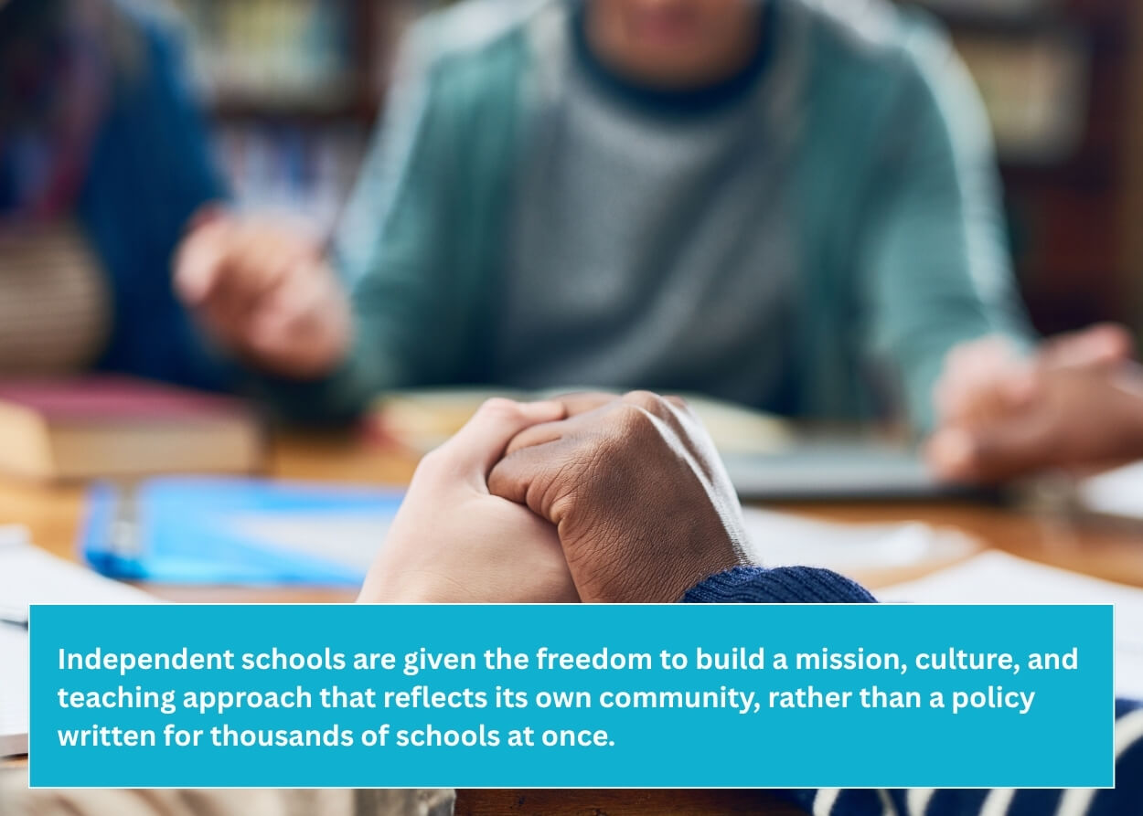 Independent schools have more religious freedom than public schools